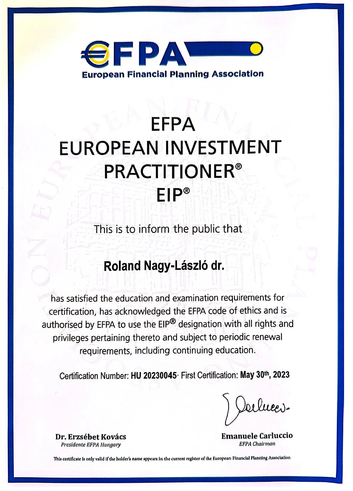 minősített befektetési tanácsadó diploma minősített befektetési tanácsadó diploma